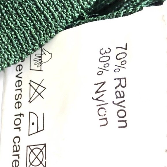 Belldini Dark Green Ribbed Stretch Scoopneck Tank Medium - Picture 5 of 5